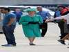 GP GRAN BRETAGNA, 05.07.2012- Look -a-like Queen Elizabeth II