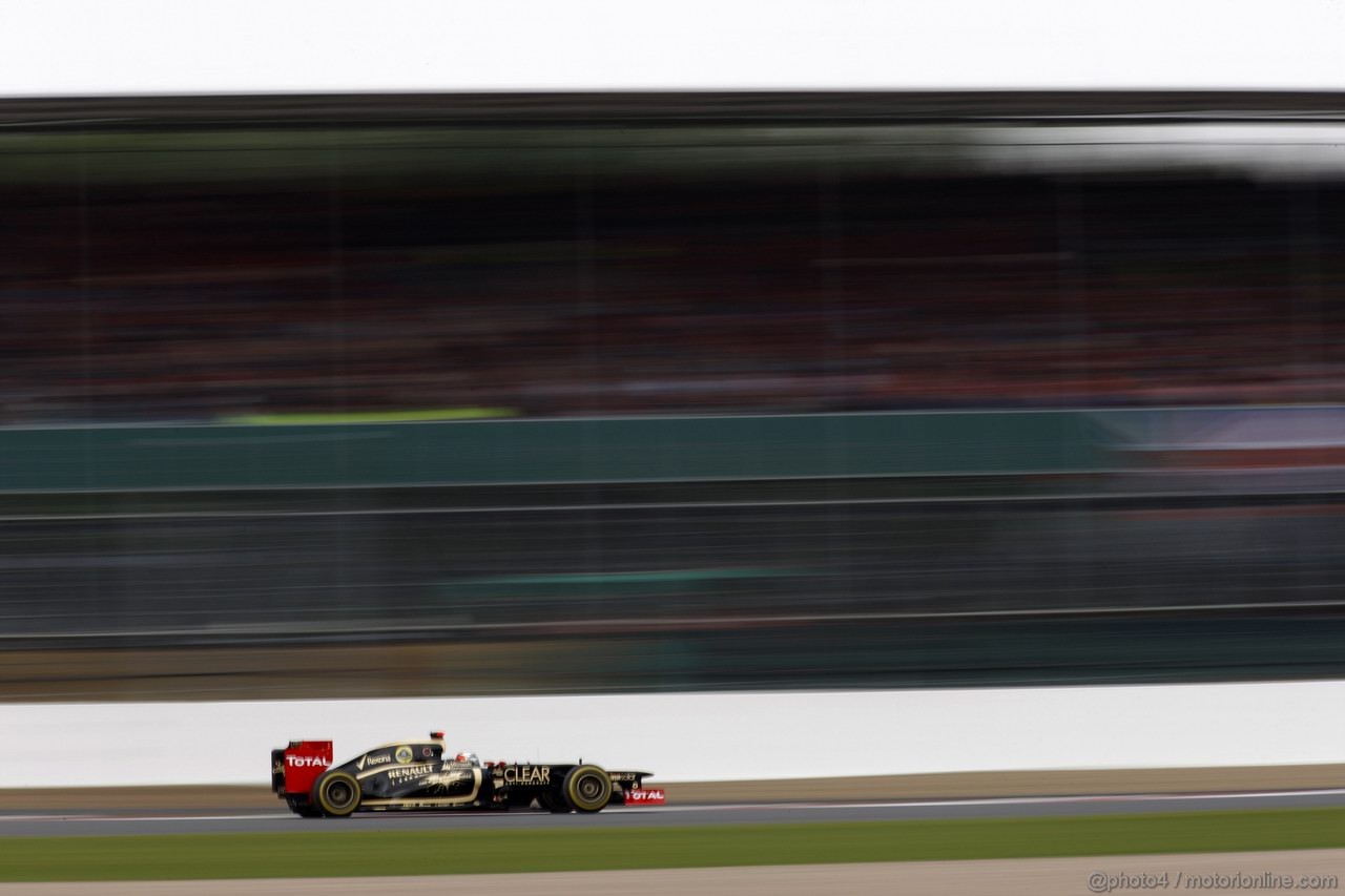 GP GRAN BRETAGNA, 07.07.2012- Prove Libere 3, Kimi Raikkonen (FIN) Lotus F1 Team E20 