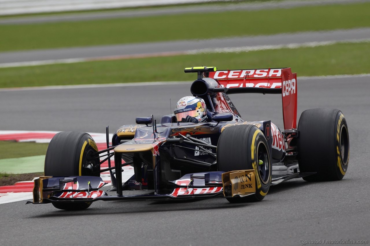 GP GRAN BRETAGNA, 07.07.2012- Prove Libere 3, Jean-Eric Vergne (FRA) Scuderia Toro Rosso STR7 