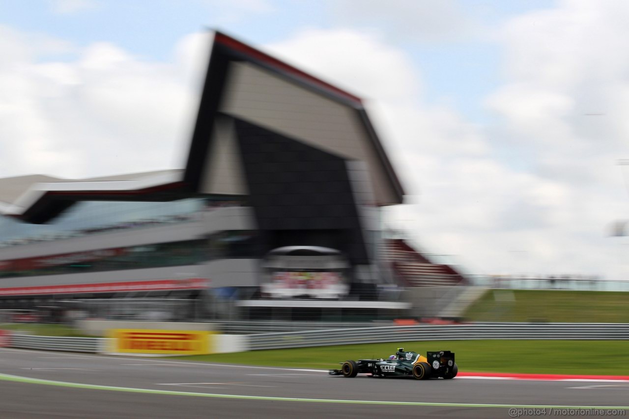 GP GRAN BRETAGNA, 07.07.2012- Prove Libere 3, Vitaly Petrov (RUS) Caterham F1 Team CT01 
