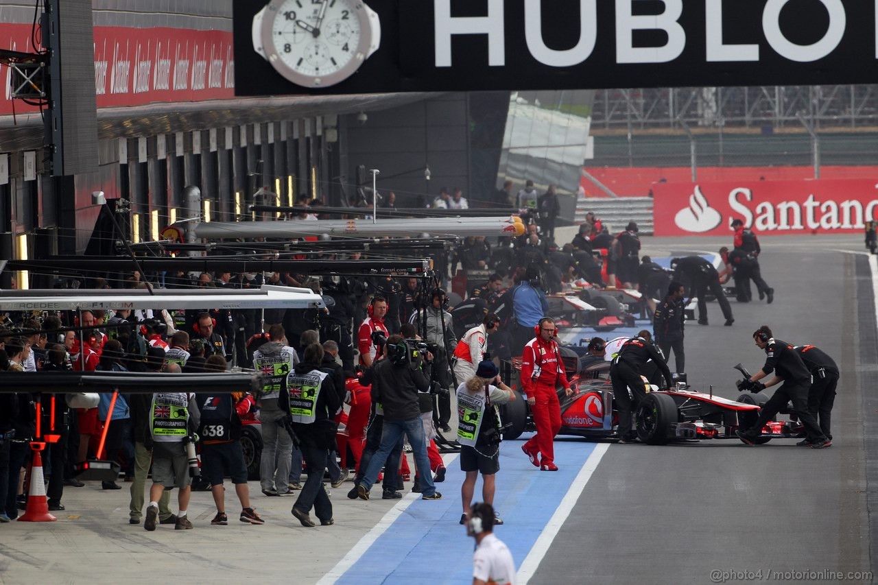 GP GRAN BRETAGNA, 07.07.2012- Prove Libere 3, Lewis Hamilton (GBR) McLaren Mercedes MP4-27 