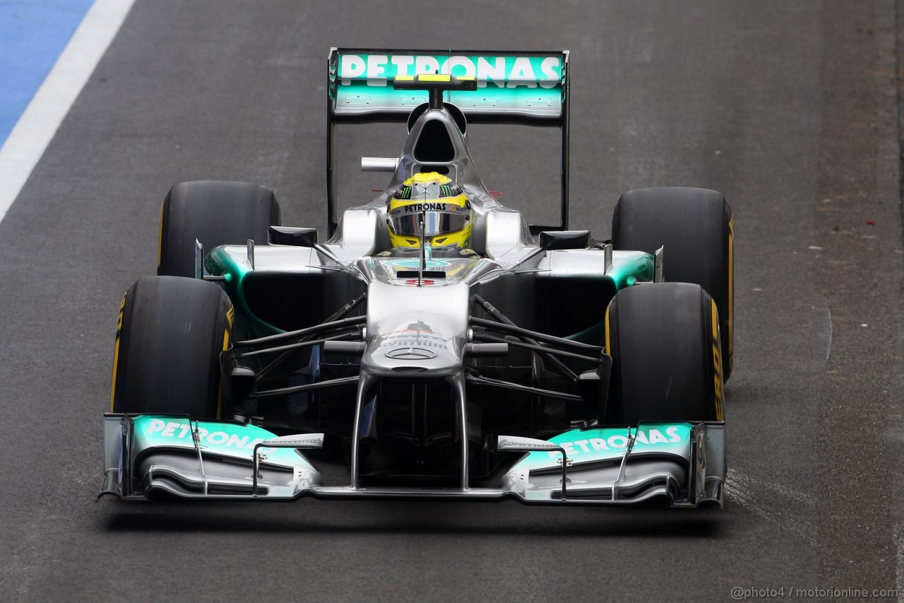 GP GRAN BRETAGNA, 07.07.2012- Prove Libere 3, Nico Rosberg (GER) Mercedes AMG F1 W03 