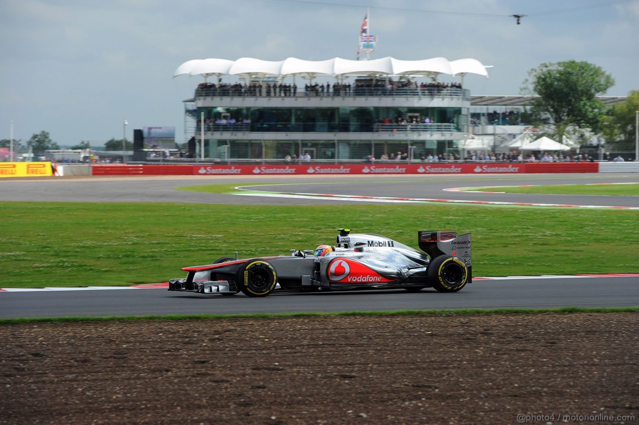 GP GRAN BRETAGNA, 07.07.2012- Prove Libere 3, Lewis Hamilton (GBR) McLaren Mercedes MP4-27 