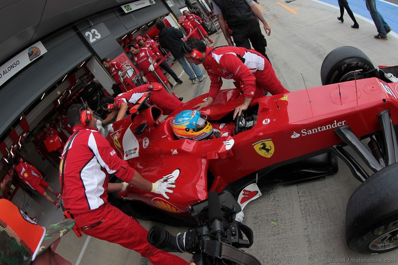 GP GRAN BRETAGNA, 07.07.2012- Prove Libere 3, Fernando Alonso (ESP) Ferrari F2012 