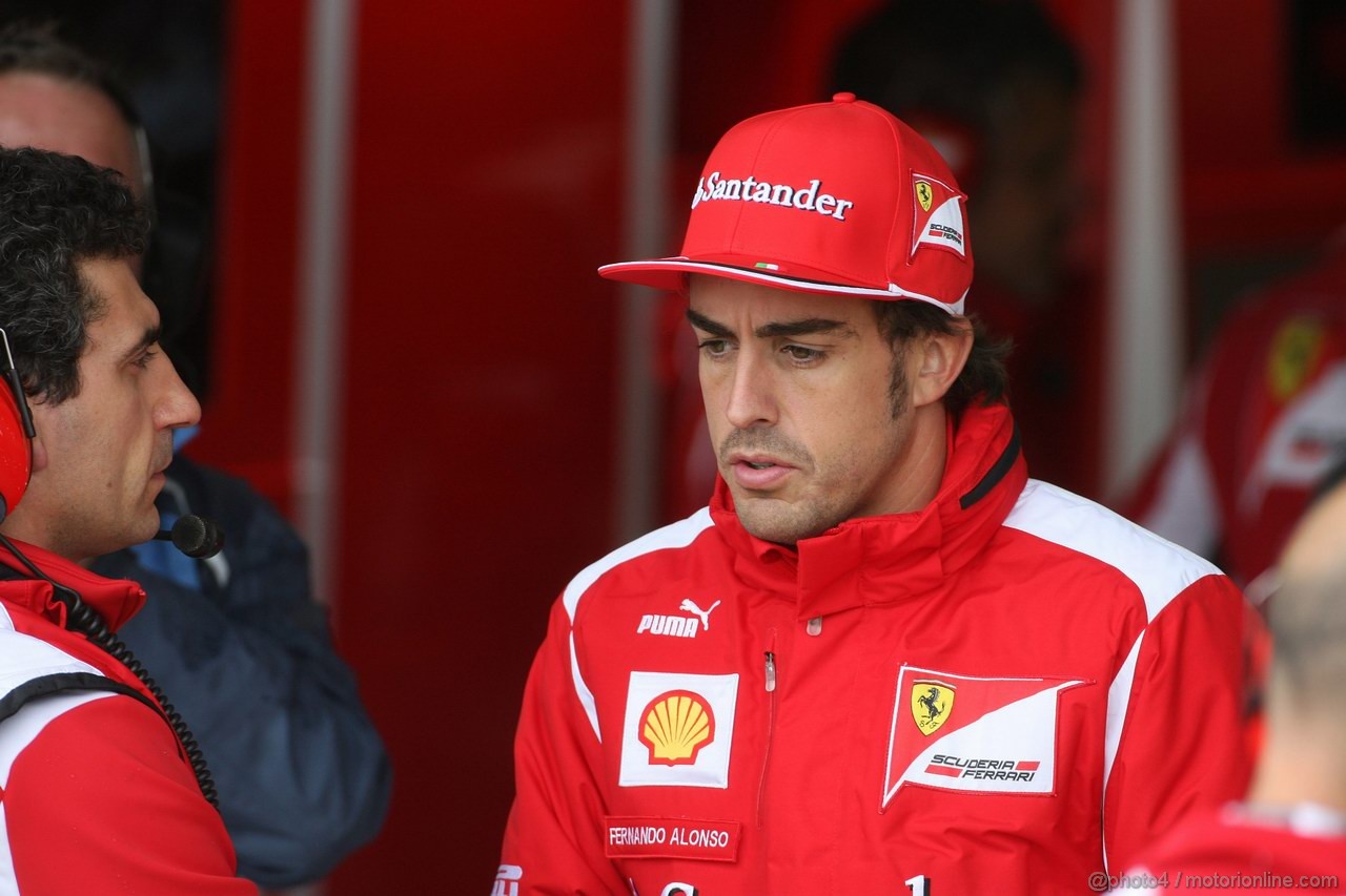 GP GRAN BRETAGNA, 07.07.2012- Qualifiche, Fernando Alonso (ESP) Ferrari F2012 
