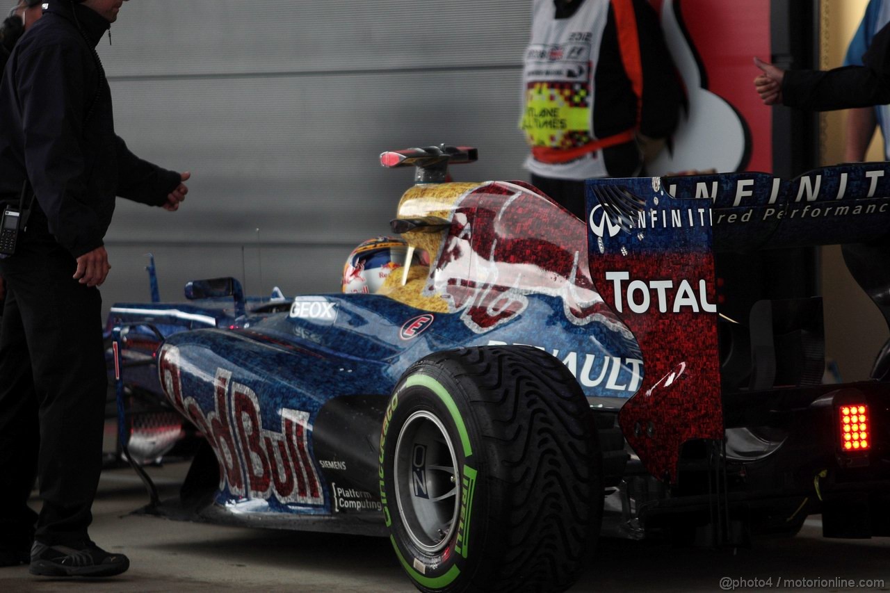 GP GRAN BRETAGNA, 07.07.2012- Qualifiche, Sebastian Vettel (GER) Red Bull Racing RB8 