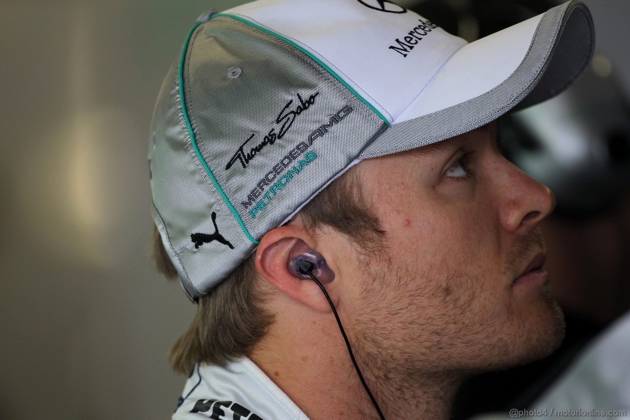 GP GRAN BRETAGNA, 06.07.2012- Prove Libere 1,Nico Rosberg (GER) Mercedes AMG F1 W03 