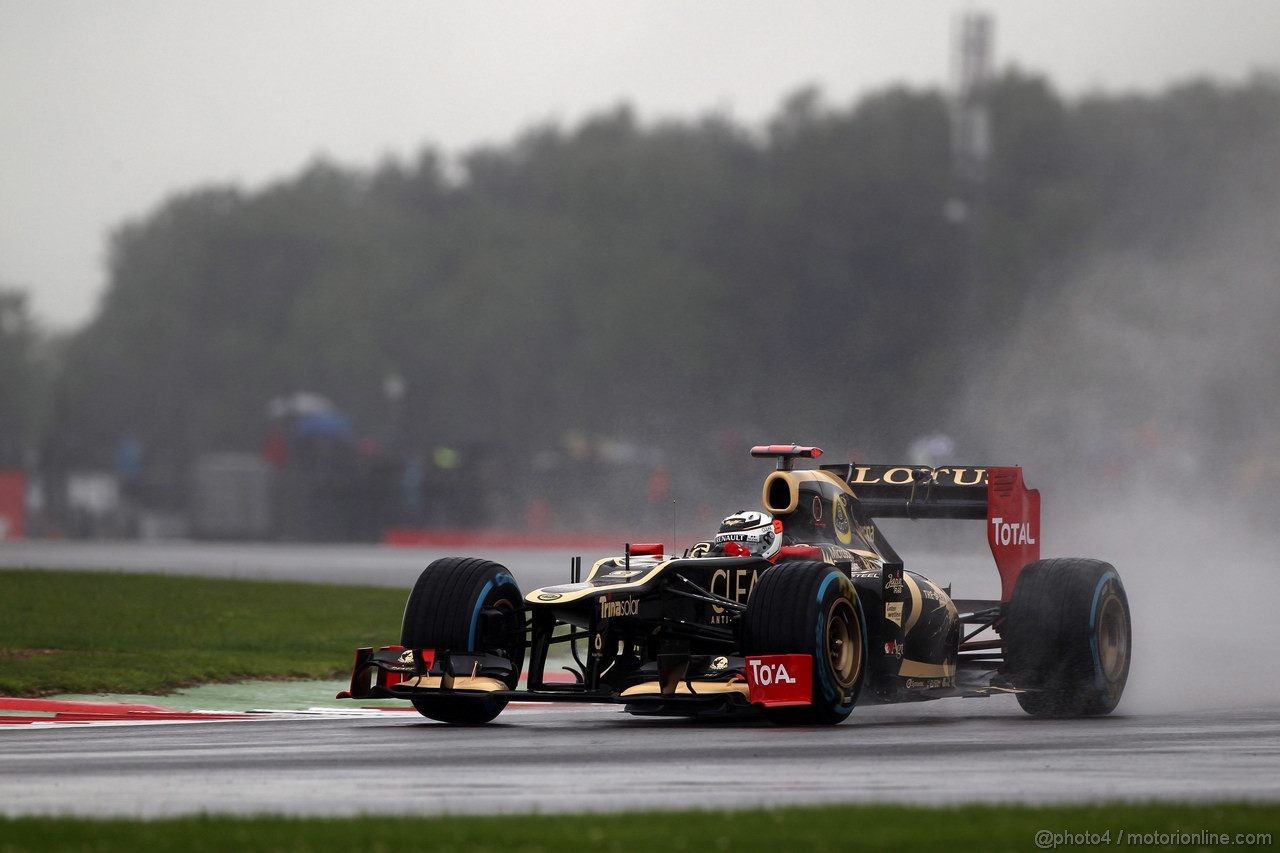 GP GRAN BRETAGNA, 06.07.2012- Prove Libere 1,Kimi Raikkonen (FIN) Lotus F1 Team E20 