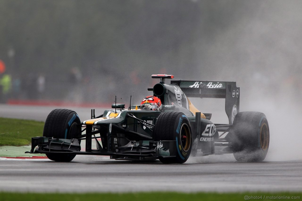 GP GRAN BRETAGNA, 06.07.2012- Prove Libere 1, Heikki Kovalainen (FIN) Caterham F1 Team CT01 
