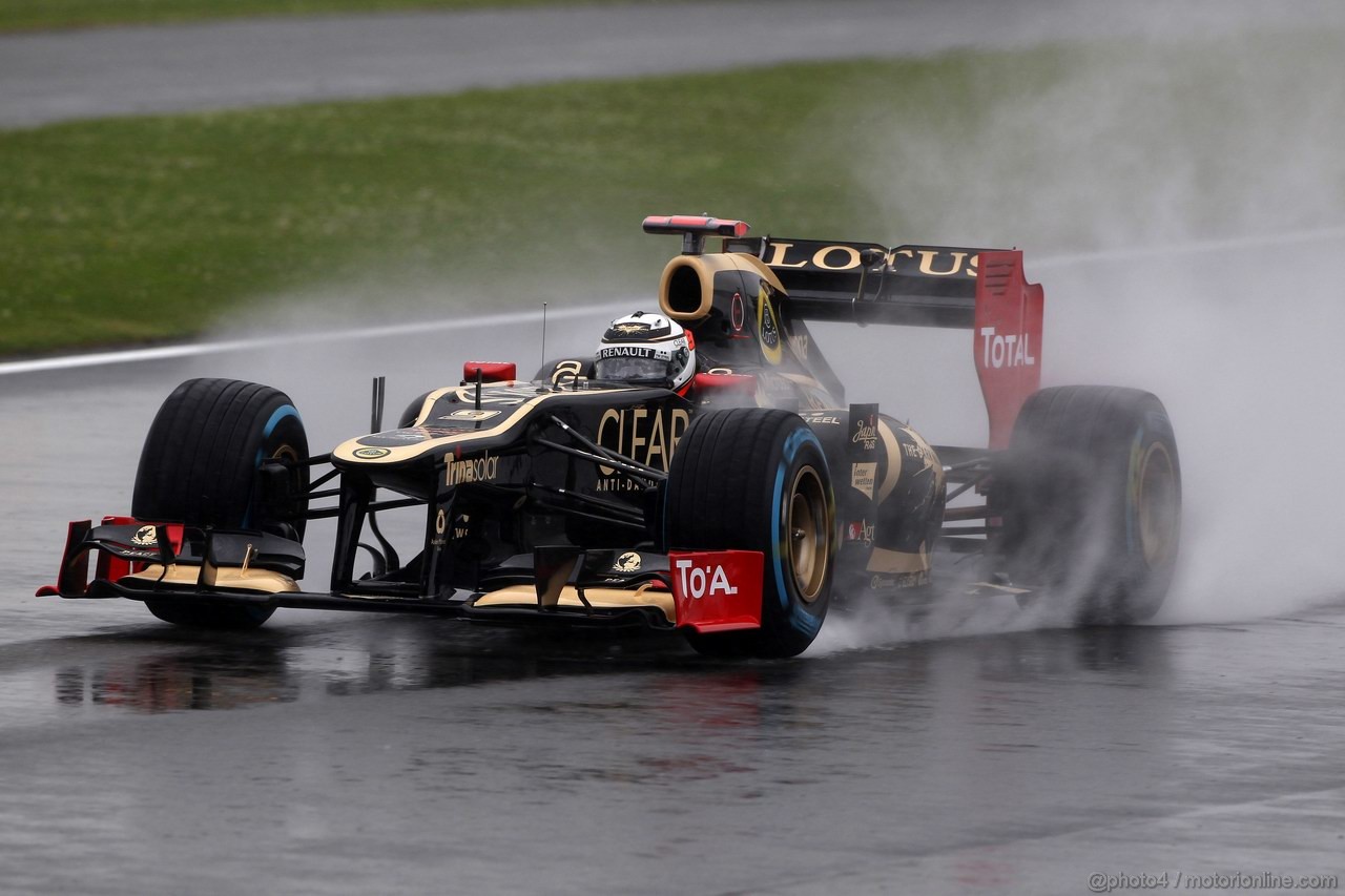 GP GRAN BRETAGNA, 06.07.2012- Prove Libere 1, Kimi Raikkonen (FIN) Lotus F1 Team E20 