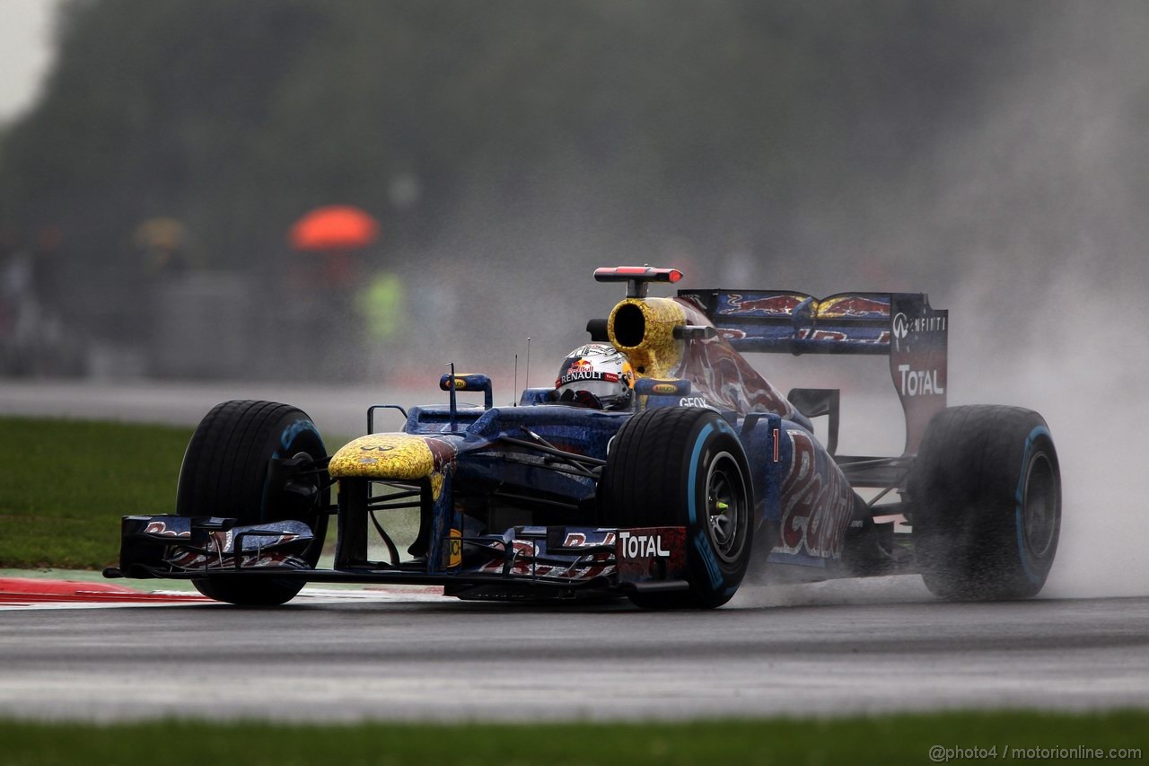 GP GRAN BRETAGNA, 06.07.2012- Prove Libere 1, Sebastian Vettel (GER) Red Bull Racing RB8 