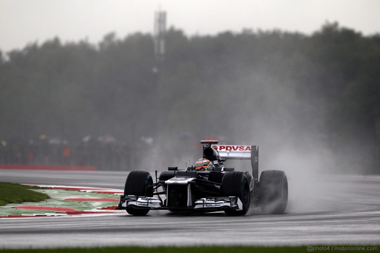 GP GRAN BRETAGNA, 06.07.2012- Prove Libere 1, Pastor Maldonado (VEN) Williams F1 Team FW34 