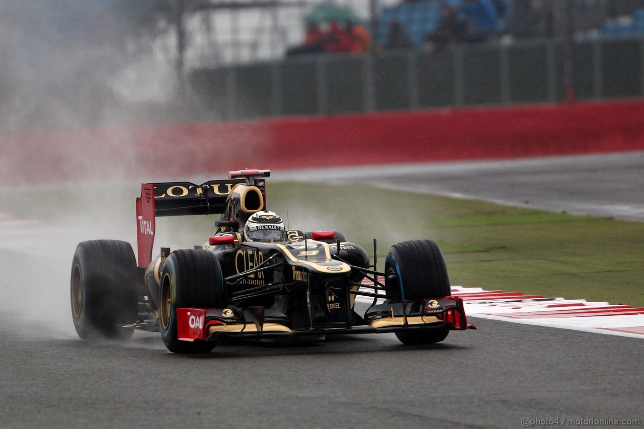 GP GRAN BRETAGNA, 06.07.2012- Prove Libere 1, Kimi Raikkonen (FIN) Lotus F1 Team E20 