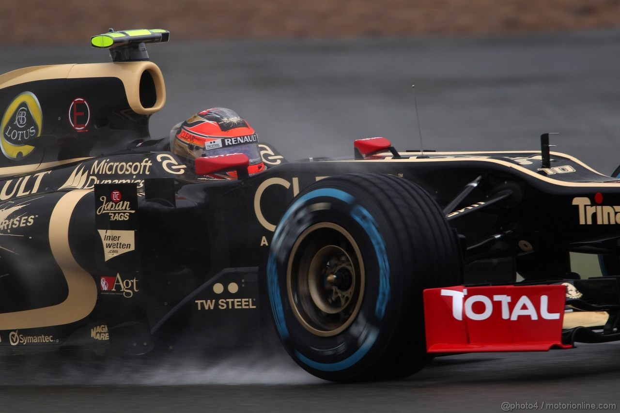 GP GRAN BRETAGNA, 06.07.2012- Prove Libere 1, Romain Grosjean (FRA) Lotus F1 Team E20 