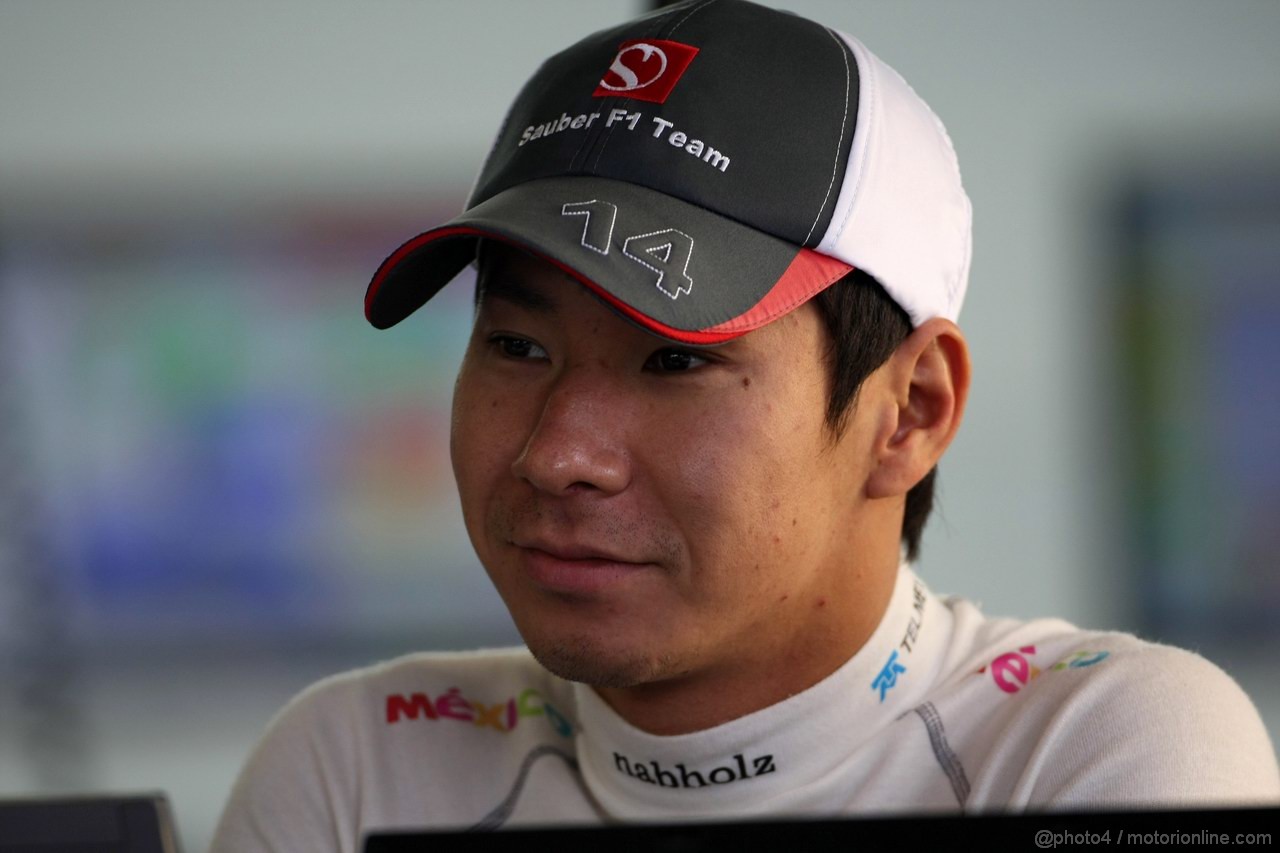GP GRAN BRETAGNA, 06.07.2012- Prove Libere 2, Kamui Kobayashi (JAP) Sauber F1 Team C31 a