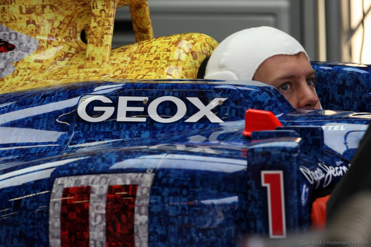 GP GRAN BRETAGNA, 06.07.2012- Prove Libere 2, Sebastian Vettel (GER) Red Bull Racing RB8 