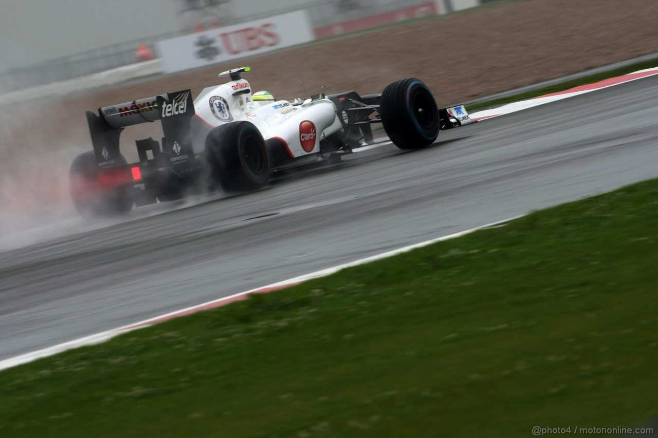 GP GRAN BRETAGNA, 06.07.2012- Prove Libere 2, Sergio Pérez (MEX) Sauber F1 Team C31 