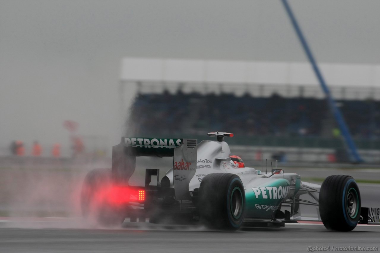 GP GRAN BRETAGNA, 06.07.2012- Prove Libere 2, Michael Schumacher (GER) Mercedes AMG F1 W03 