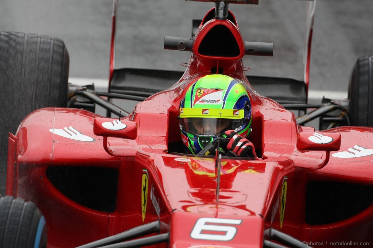 GP GRAN BRETAGNA, 06.07.2012- Prove Libere 2, Felipe Massa (BRA) Ferrari F2012 