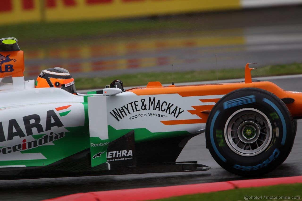 GP GRAN BRETAGNA, 06.07.2012- Prove Libere 2, Nico Hulkenberg (GER) Sahara Force India F1 Team VJM05 
