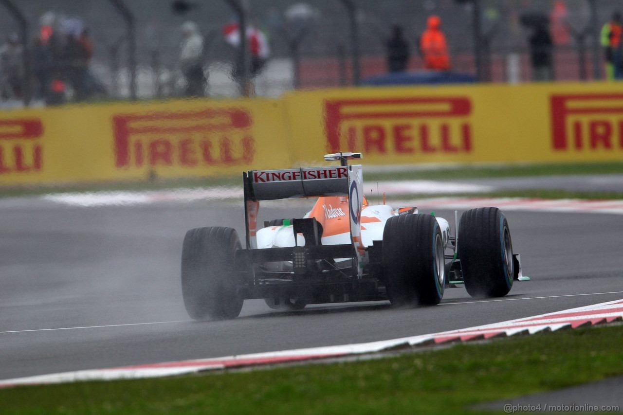 GP GRAN BRETAGNA, 06.07.2012- Prove Libere 2, Nico Hulkenberg (GER) Sahara Force India F1 Team VJM05 