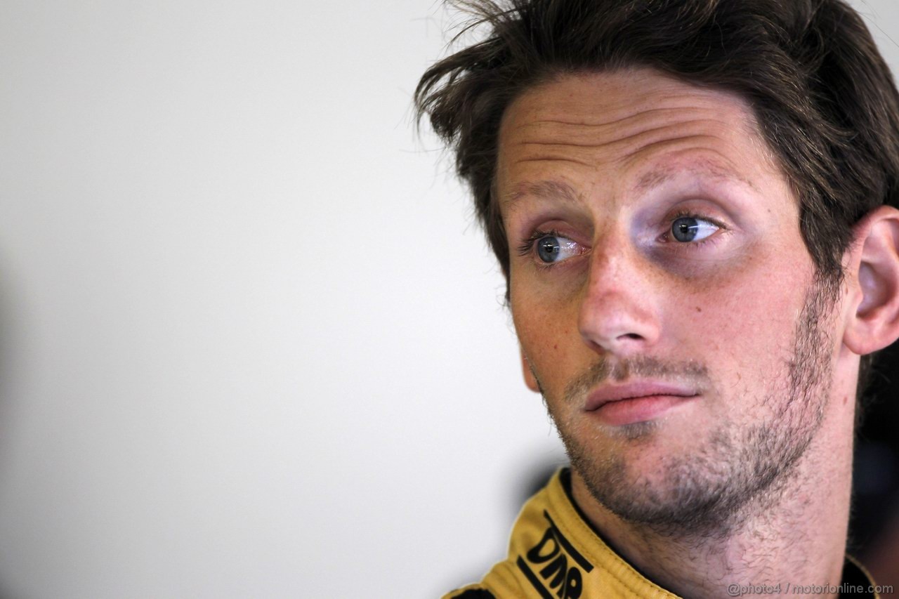 GP GRAN BRETAGNA, 06.07.2012- Prove Libere 2, Romain Grosjean (FRA) Lotus F1 Team E20 