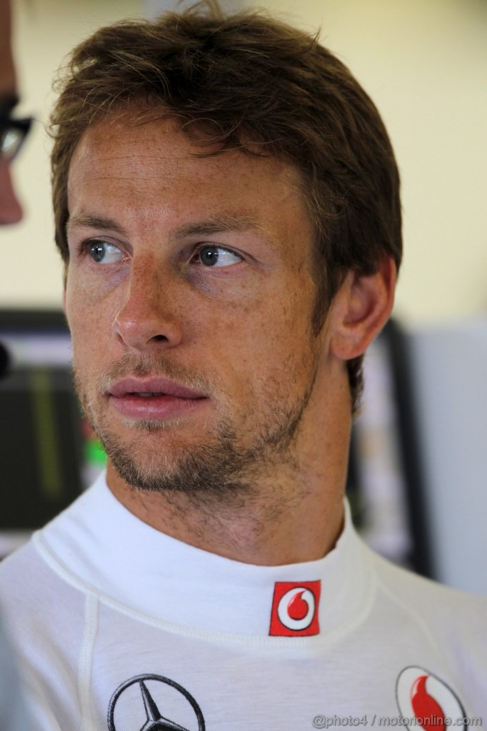 GP GRAN BRETAGNA, 06.07.2012- Prove Libere 2, Jenson Button (GBR) McLaren Mercedes MP4-27 