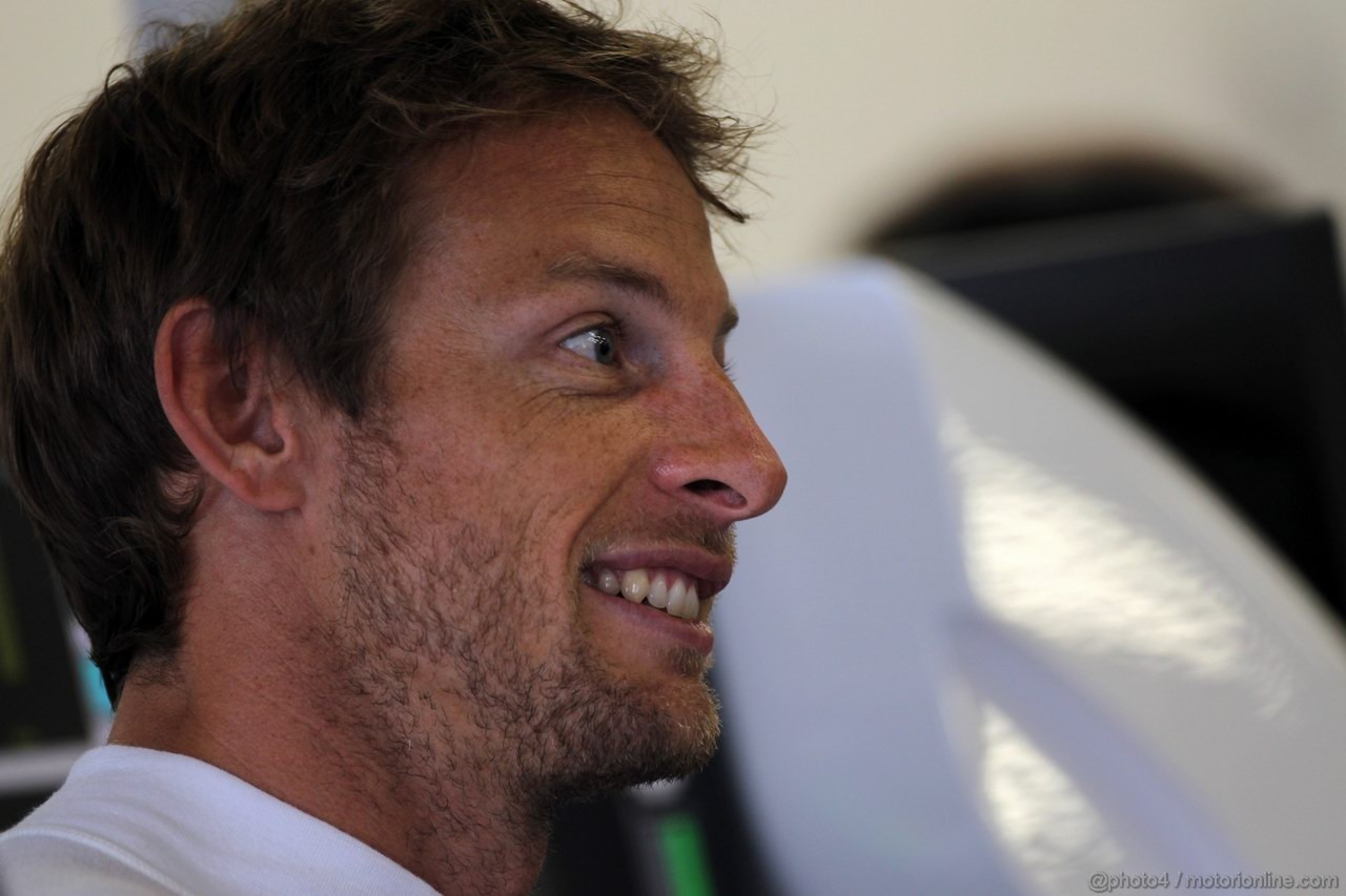 GP GRAN BRETAGNA, 06.07.2012- Prove Libere 2, Jenson Button (GBR) McLaren Mercedes MP4-27 