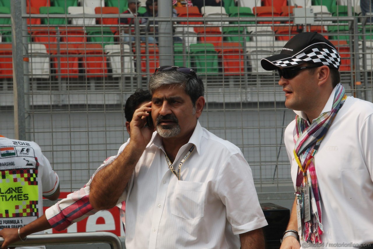 GP INDIA, 28.10.2012- Vicky Chandhok (IND) Federation of motor sports club of India, president.