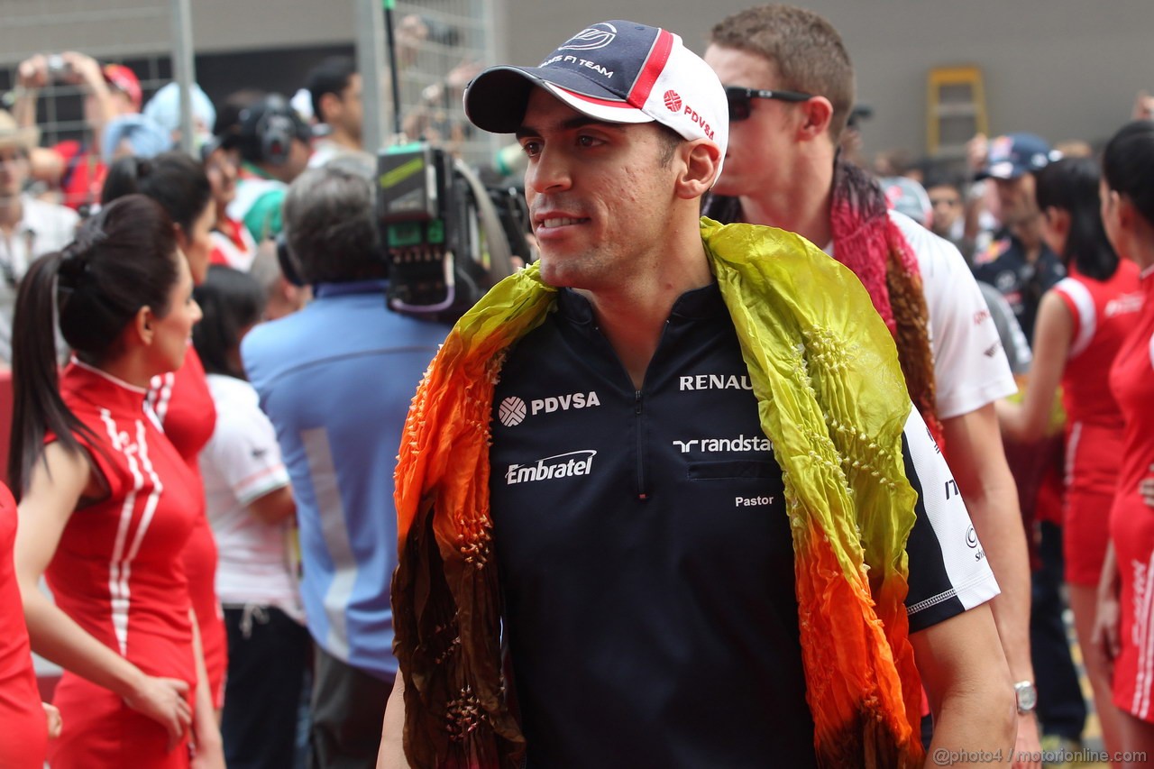 GP INDIA, 28.10.2012- Pastor Maldonado (VEN) Williams F1 Team FW34 