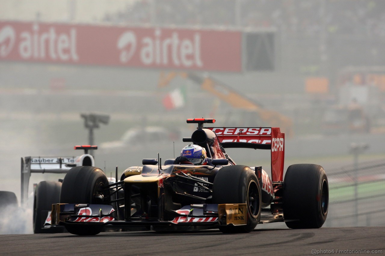 GP INDIA, 28.10.2012- Gara, Daniel Ricciardo (AUS) Scuderia Toro Rosso STR7 