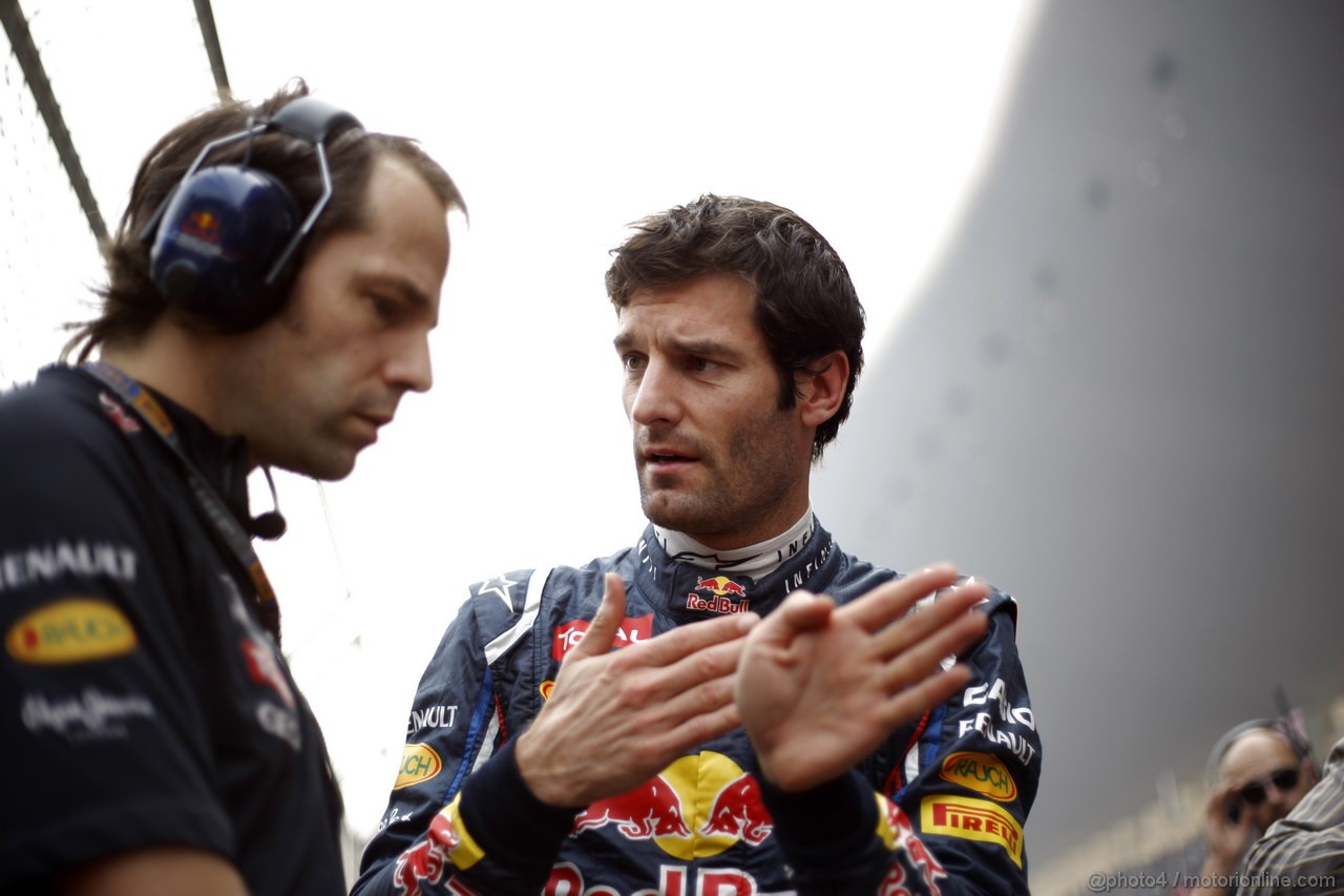 GP INDIA, 28.10.2012- Gara, Mark Webber (AUS) Red Bull Racing RB8 