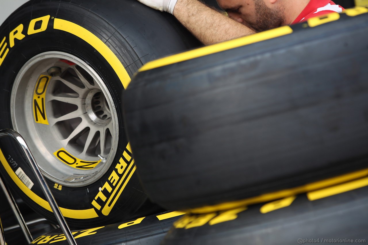 GP INDIA, 25.10.2012- OZ Wheels e Pirelli Tyres