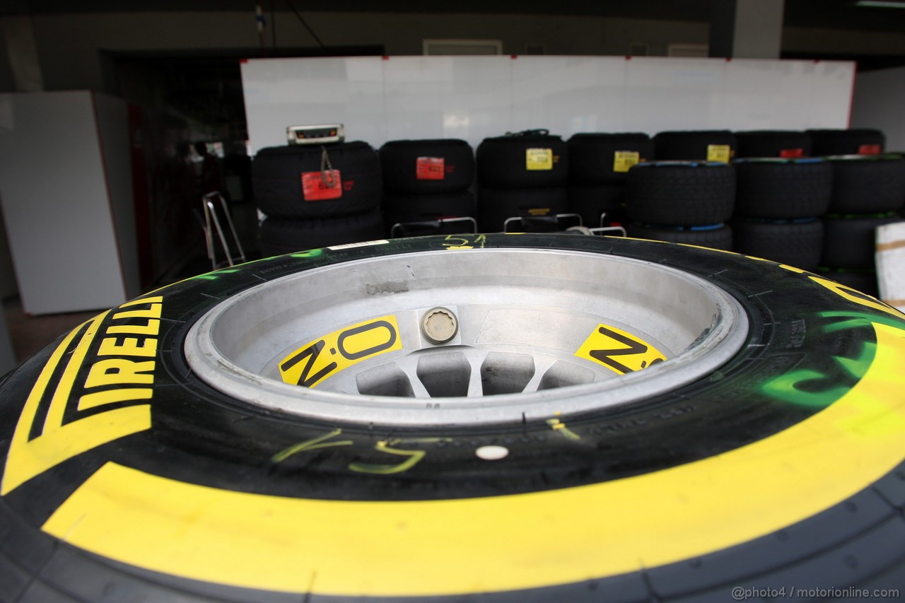 GP INDIA, 25.10.2012- OZ Wheels e Pirelli Tyres