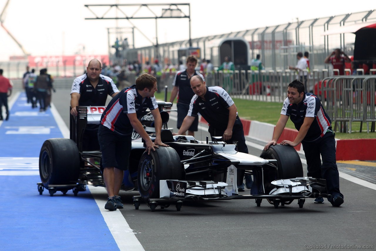 GP INDIA, 25.10.2012- Bruno Senna (BRA) Williams F1 Team FW34 