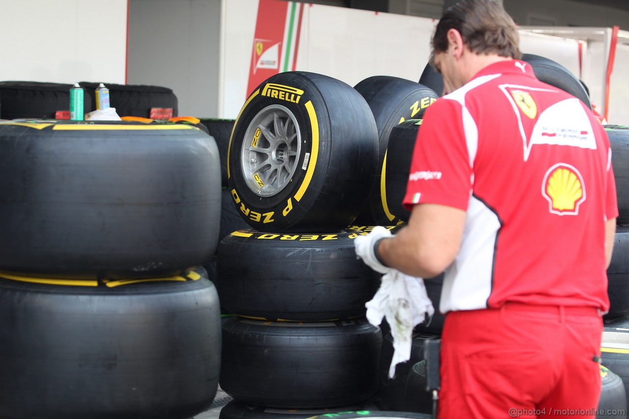 GP INDIA, 25.10.2012- OZ Wheels e Pirelli Tyres
