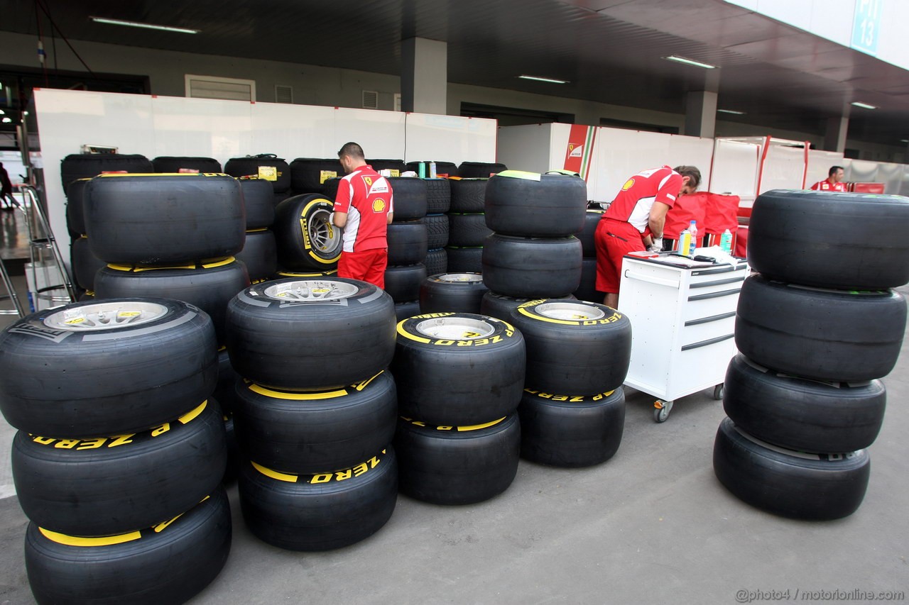 GP INDIA, 25.10.2012- OZ Wheels e Pirelli Tyres