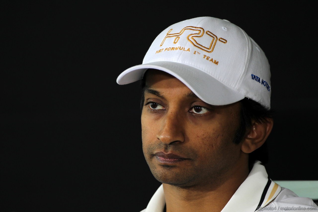 GP INDIA, 25.10.2012- Conferenza Stampa, Narain Karthikeyan (IND) HRT Formula 1 Team F112