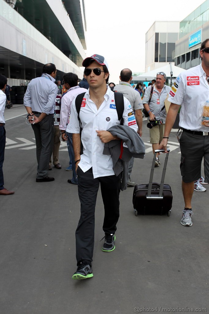 GP INDIA, 25.10.2012- Sergio Prez (MEX) Sauber F1 Team C31 
