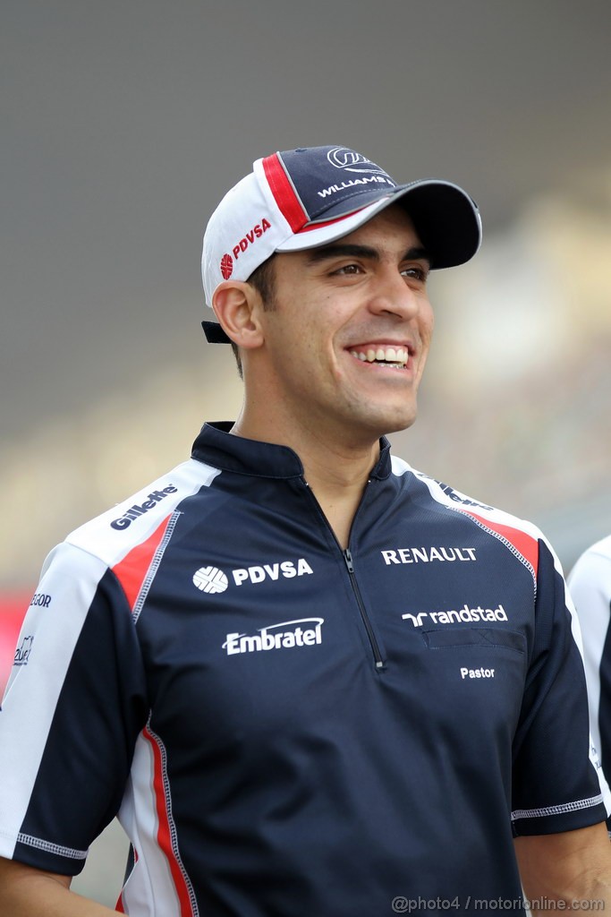 GP INDIA, 25.10.2012- Pastor Maldonado (VEN) Williams F1 Team FW34 