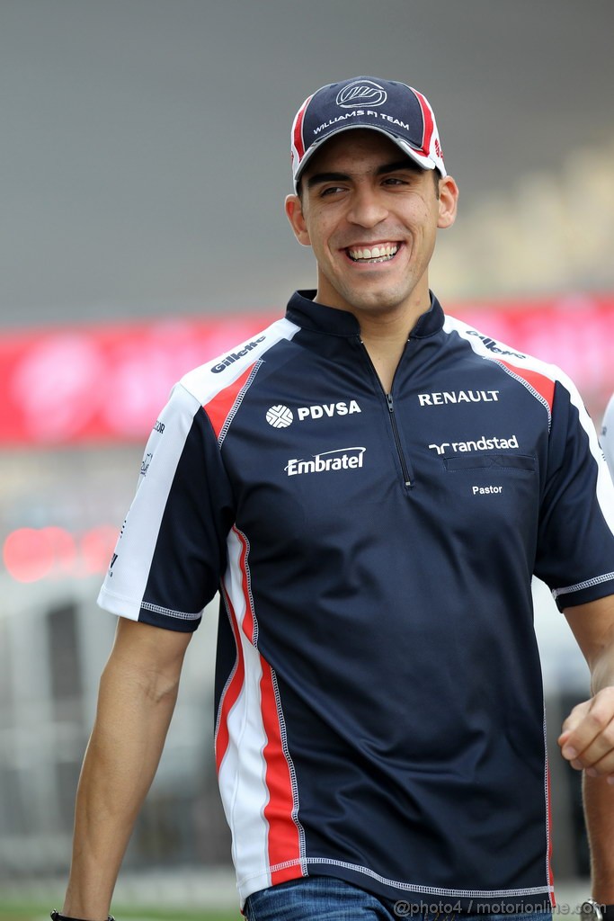 GP INDIA, 25.10.2012- Pastor Maldonado (VEN) Williams F1 Team FW34 