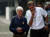 GP INDIA, 25.10.2012- Bernie Ecclestone (GBR), President e CEO of Formula One Management  e Pasquale Lattuneddu (ITA), FOM 