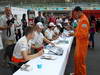 GP INDIA, 25.10.2012- Autograph session, Paul di Resta (GBR) Sahara Force India F1 Team VJM05, Nico Hulkenberg (GER) Sahara Force India F1 Team VJM05, Pedro de la Rosa (ESP) HRT Formula 1 Team F112 e Narain Karthikeyan (IND) HRT Formula 1 Team F112 