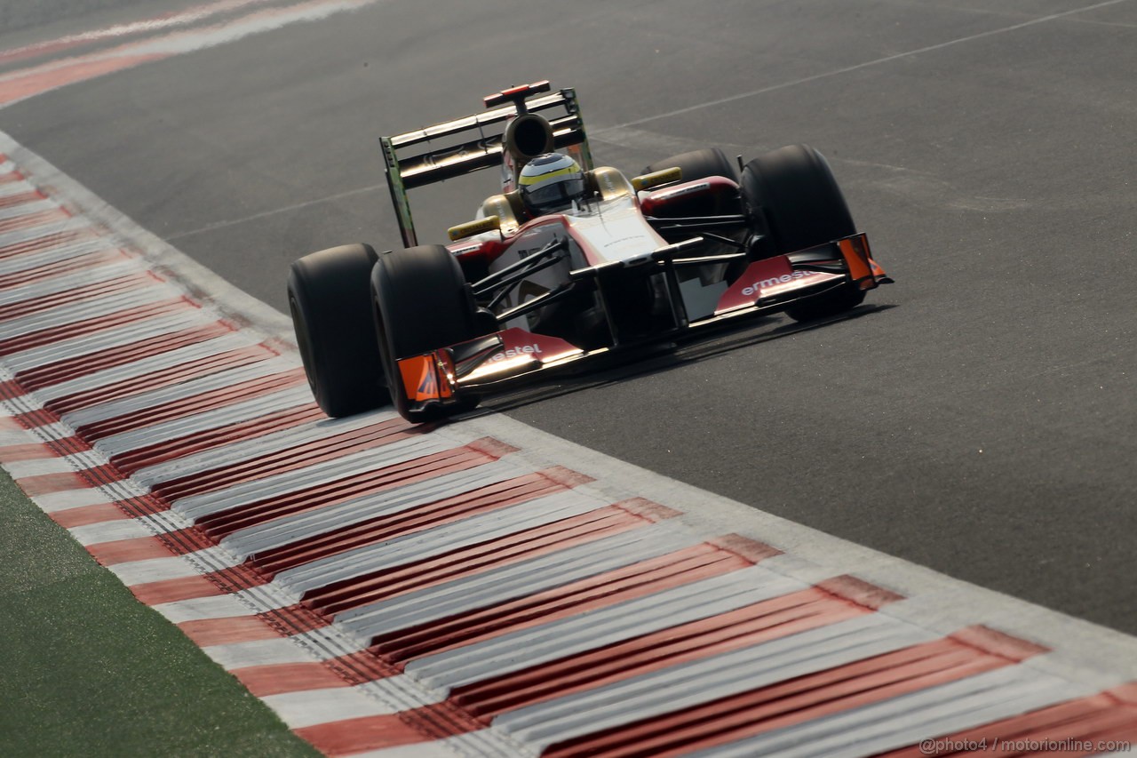 GP INDIA, 27.10.2012- Prove Libere 3, Pedro de la Rosa (ESP) HRT Formula 1 Team F112 