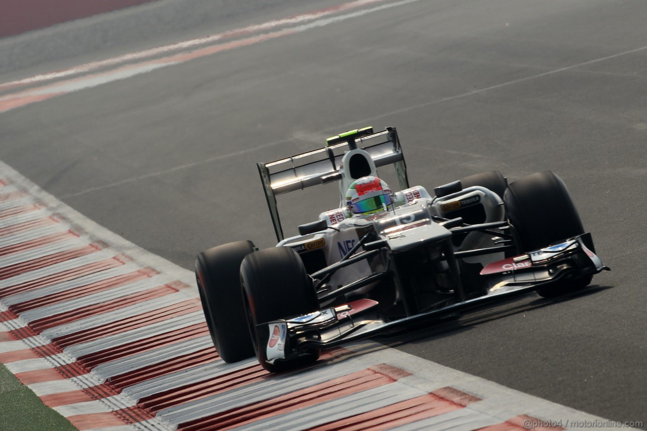 GP INDIA, 27.10.2012- Prove Libere 3, Sergio Prez (MEX) Sauber F1 Team C31 