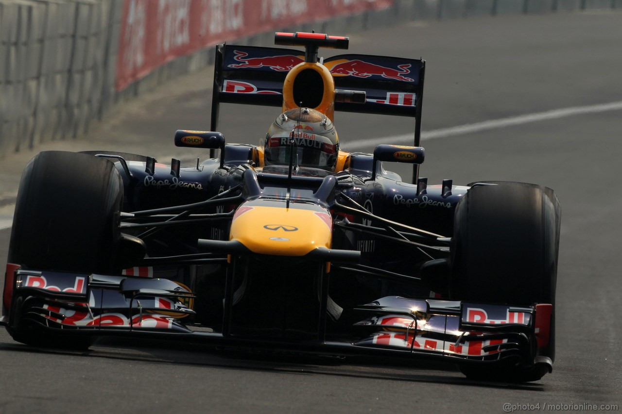 GP INDIA, 27.10.2012- Prove Libere 3, Sebastian Vettel (GER) Red Bull Racing RB8 