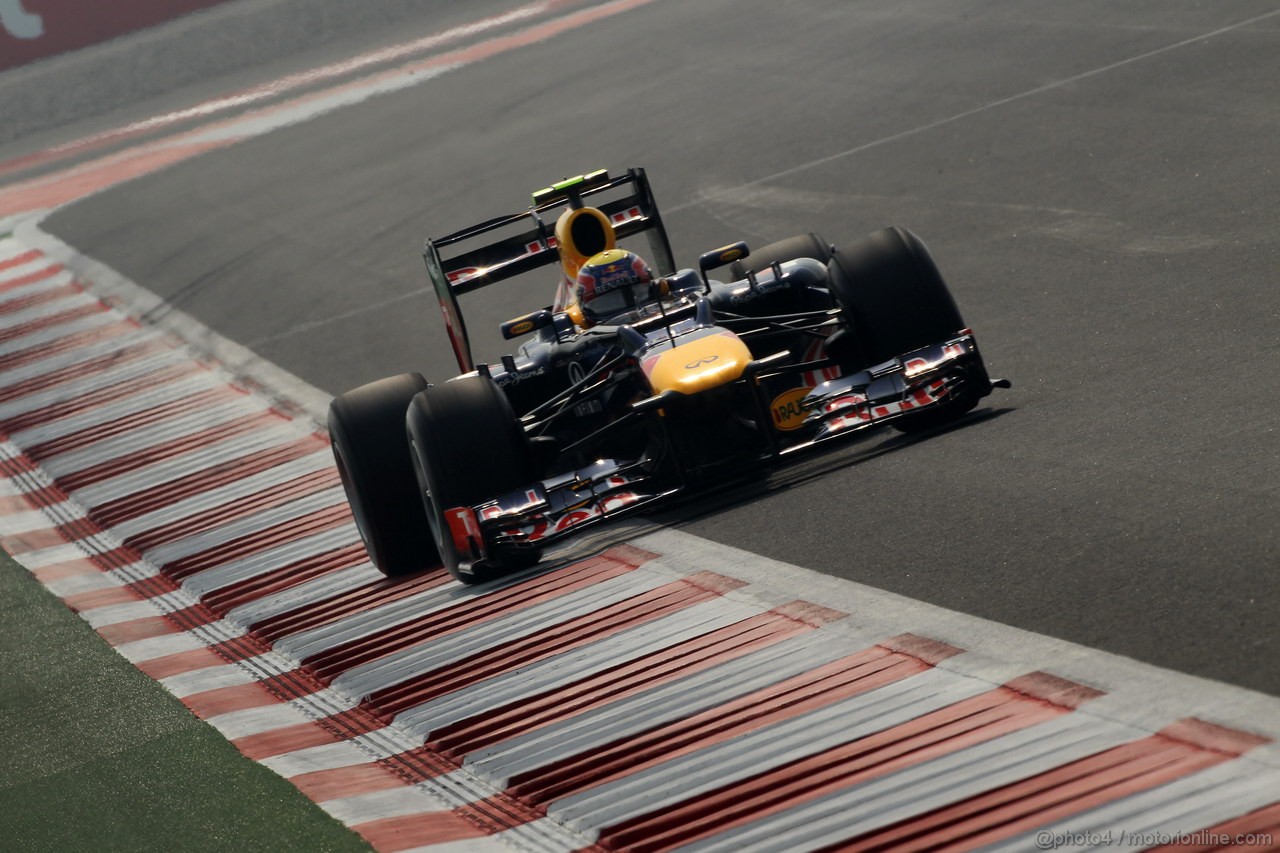 GP INDIA, 27.10.2012- Prove Libere 3, Mark Webber (AUS) Red Bull Racing RB8 