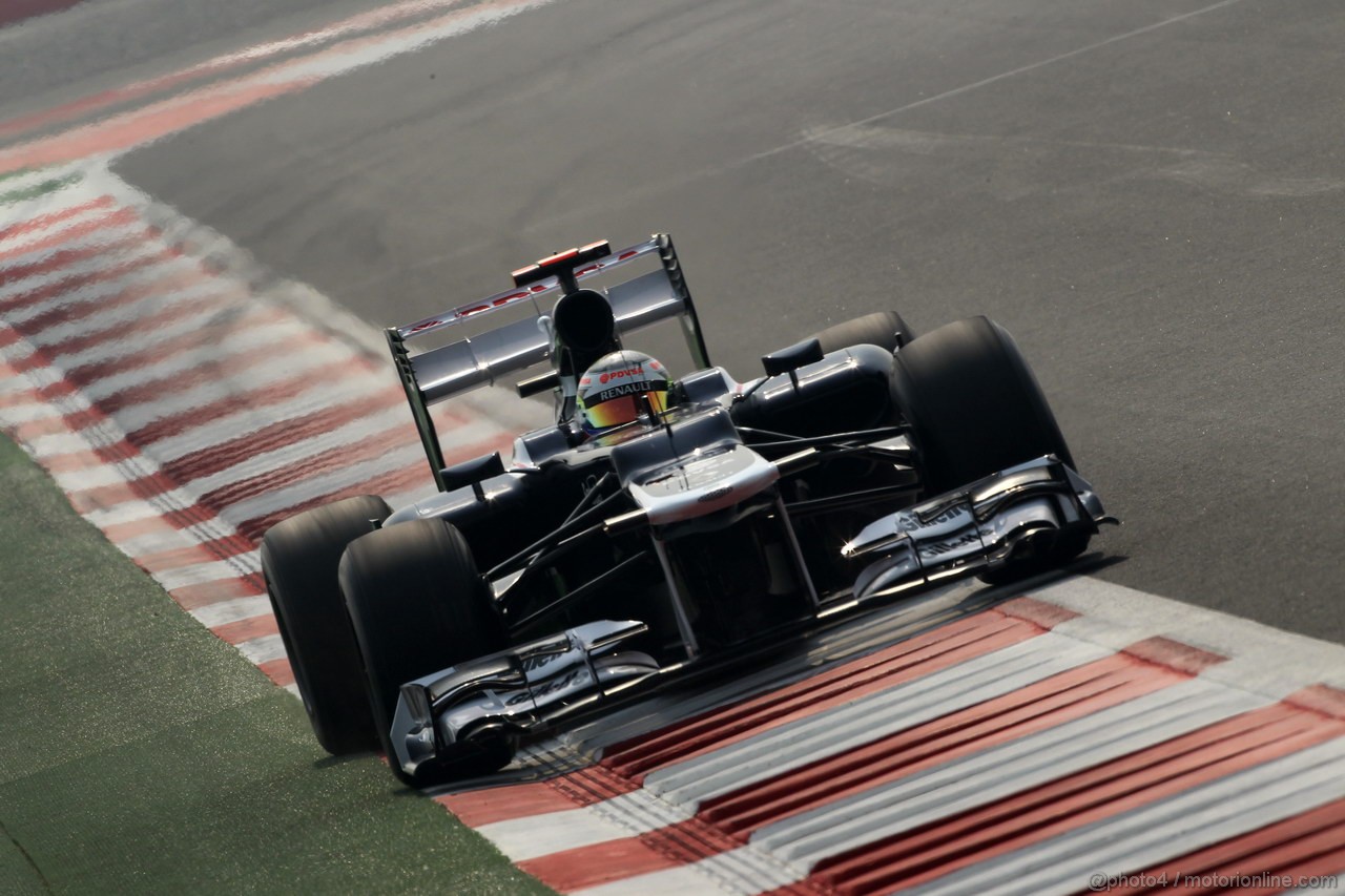 GP INDIA, 27.10.2012- Prove Libere 3, Pastor Maldonado (VEN) Williams F1 Team FW34 