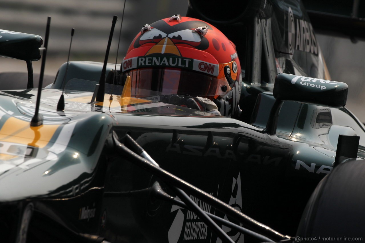 GP INDIA, 27.10.2012- Prove Libere 3, Heikki Kovalainen (FIN) Caterham F1 Team CT01 