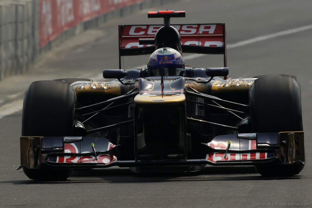 GP INDIA, 27.10.2012- Prove Libere 3, Daniel Ricciardo (AUS) Scuderia Toro Rosso STR7 